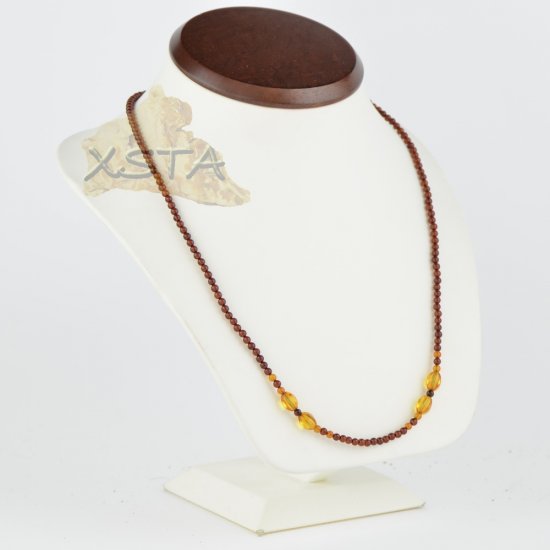 Baltic amber mix long necklace